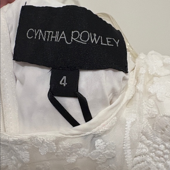 ❌SOLD❌NWT [Cynthia Rowley] Blooming White Floral Lace Cocktail Dress Women’s 4 - Picture 14 of 16